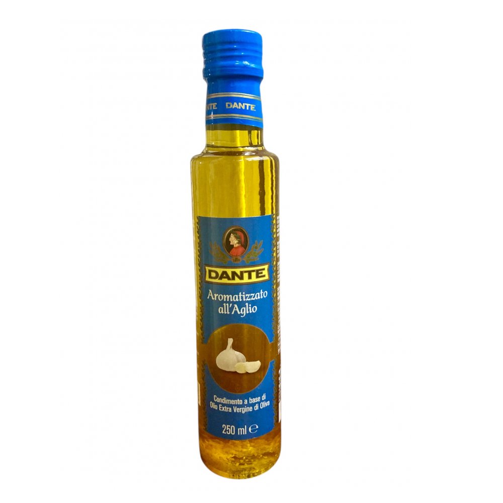 imagen de Aceite de Oliva Extra Virgen Aromatizado Al Aglio (Con Ajo) DANTE